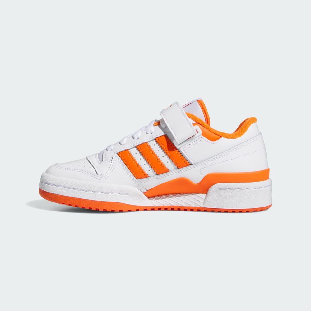 Basket Adidas Forum Low Blanche Orange Enfant | TEO-95764293