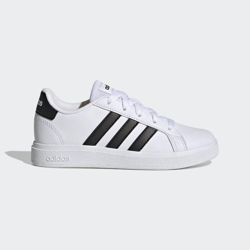 Basket Adidas Grand Court 2.0 Blanche Noir Enfant | GHO-29325568