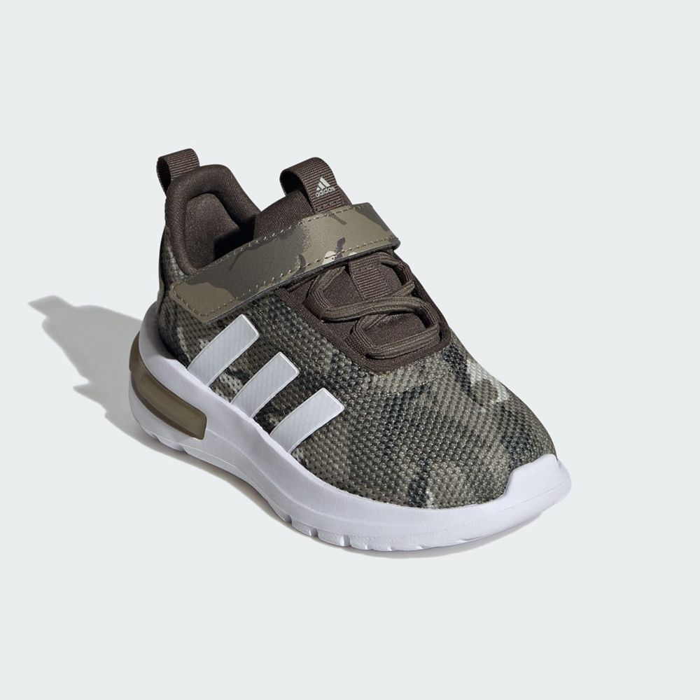 Basket Adidas Racer TR23 Vert Olive Blanche Enfant | EHA-77508117