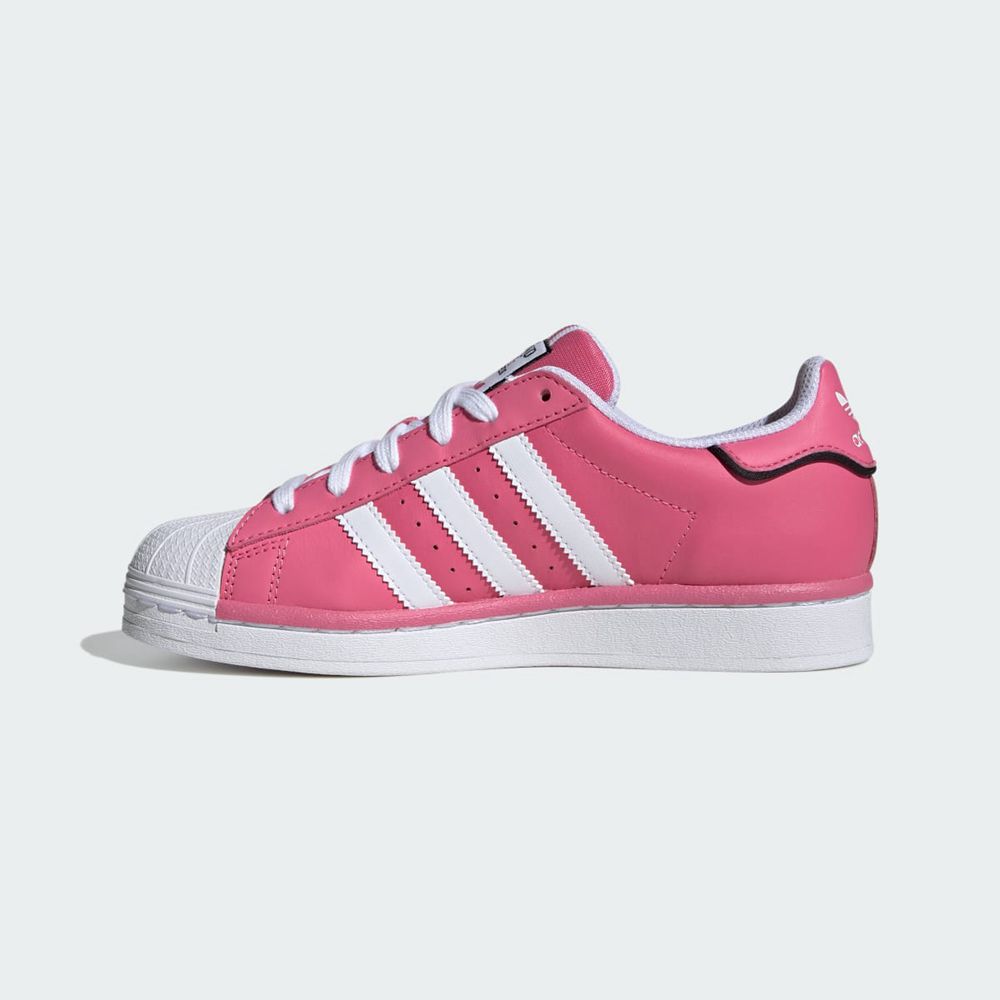 Basket Adidas Superstar Rose Blanche Noir Enfant | SQF-16978697