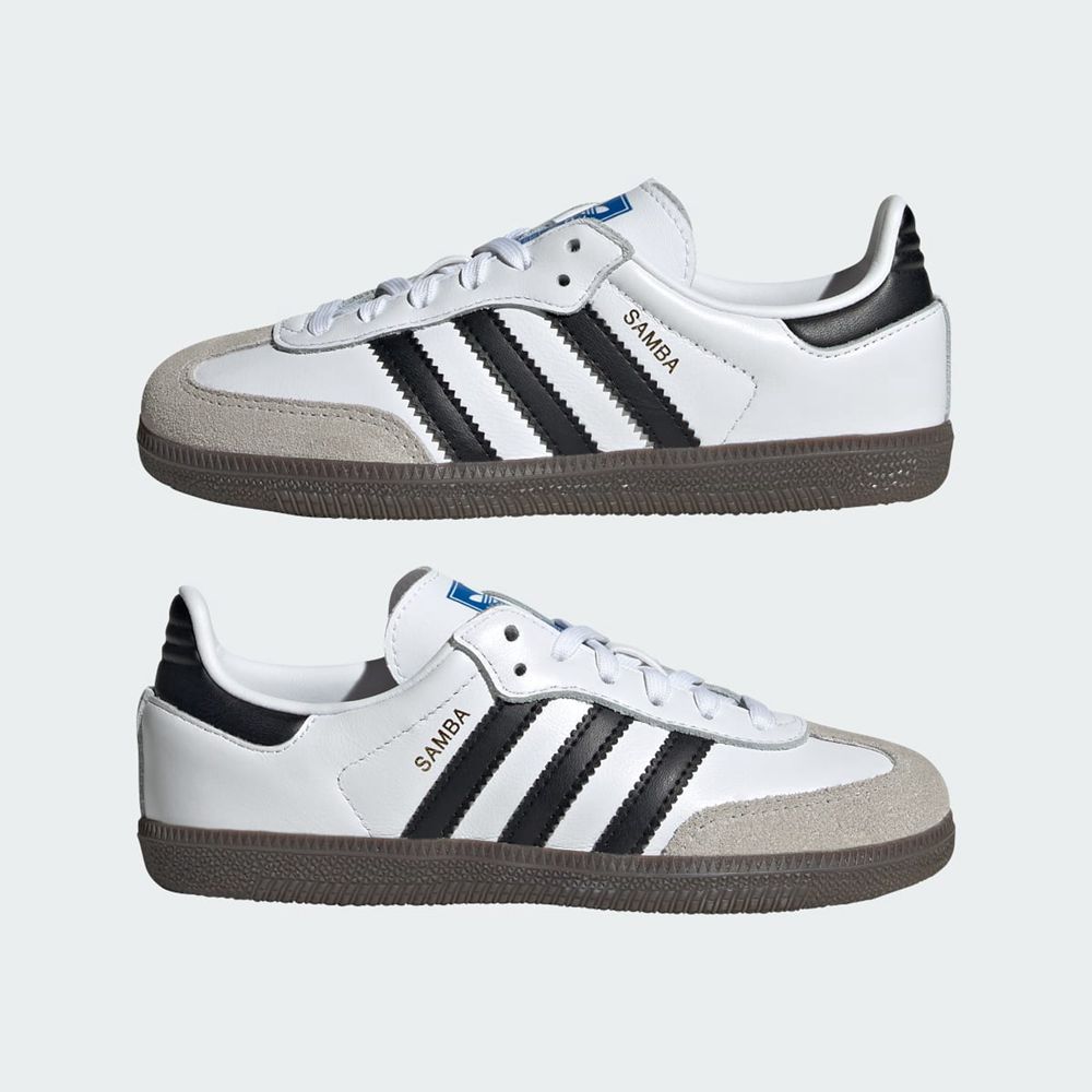 Basket Adidas Samba OG Blanche Noir Enfant | MZJ-58305070