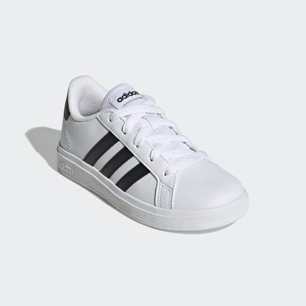 Basket Adidas Grand Court 2.0 Blanche Noir Enfant | GHO-29325568