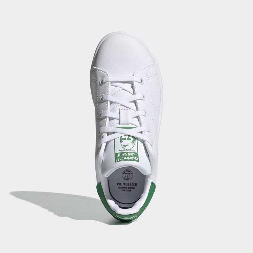 Basket Adidas Stan Smith Blanche Vert Enfant | LFL-90864440