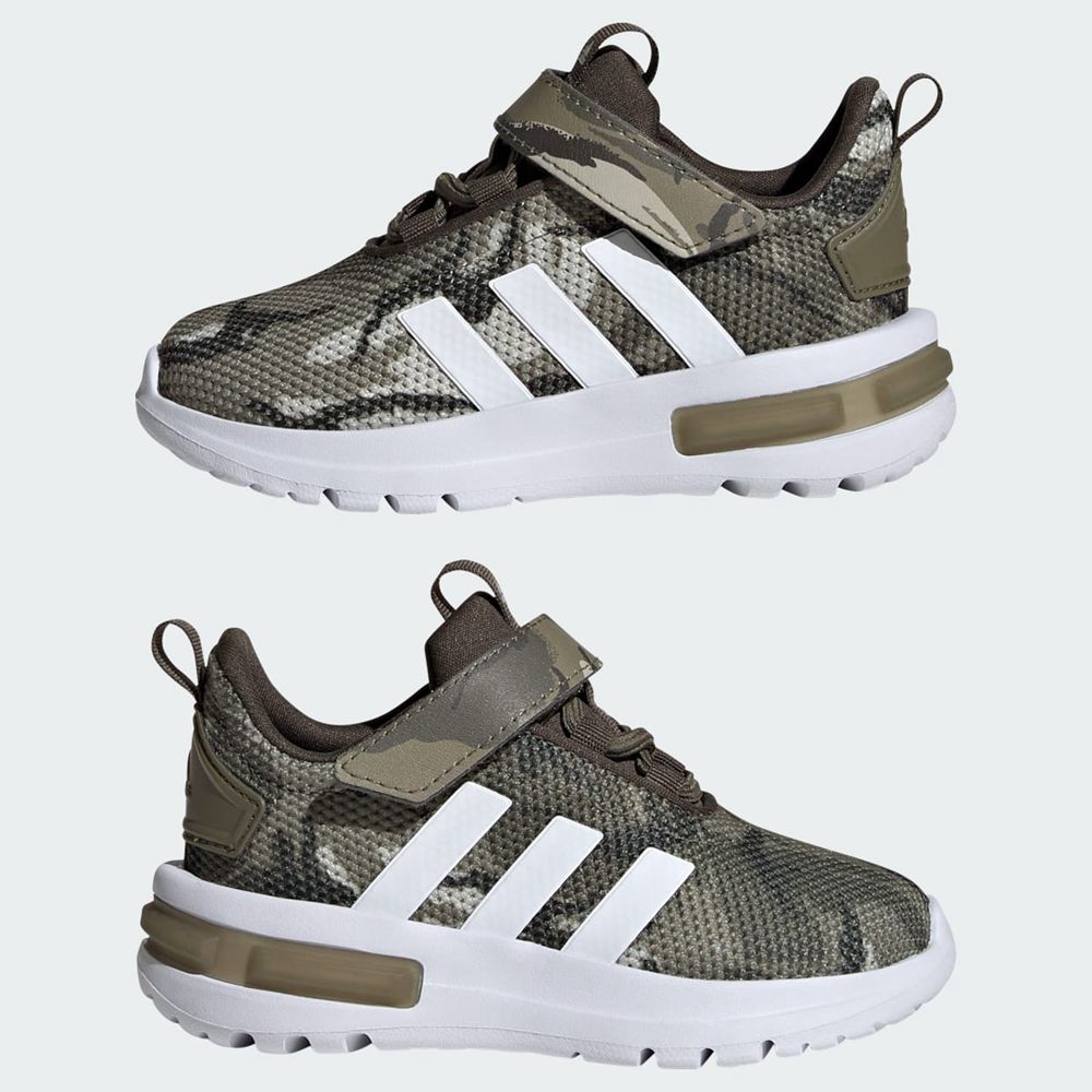 Basket Adidas Racer TR23 Vert Olive Blanche Enfant | EHA-77508117