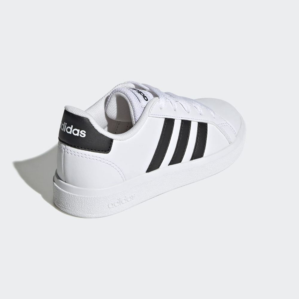 Basket Adidas Grand Court 2.0 Blanche Noir Enfant | GHO-29325568