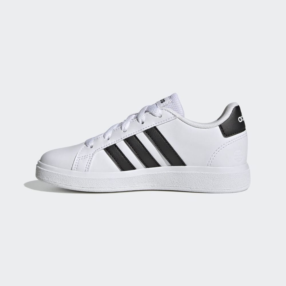 Basket Adidas Grand Court 2.0 Blanche Noir Enfant | GHO-29325568