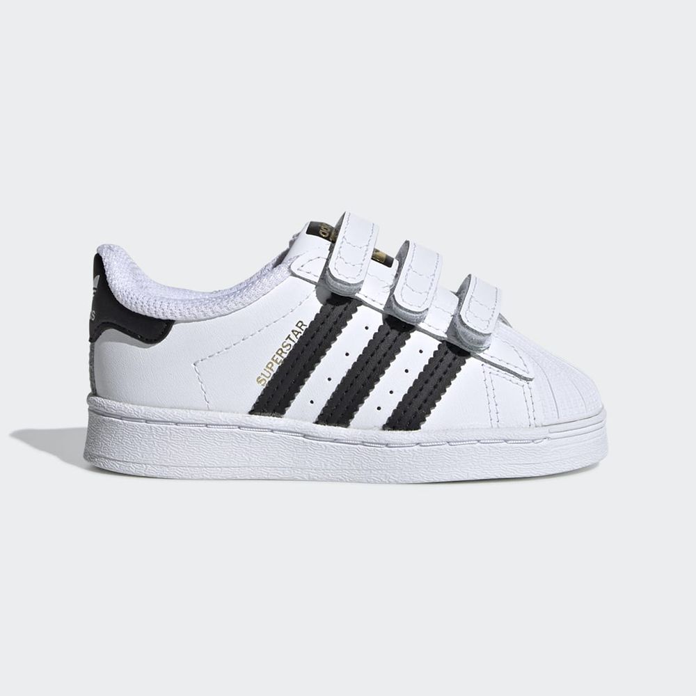 Basket Adidas Superstar Blanche Noir Enfant | TZE-25483800