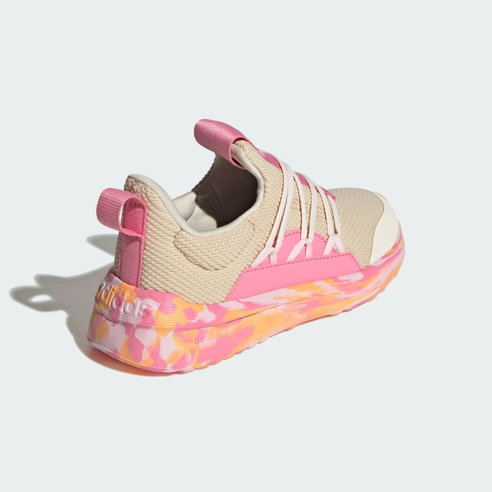 Basket Adidas Lite Racer Adapt 5.0 Slip-On Lace Blanche Beige Rose Enfant | JSD-64263317