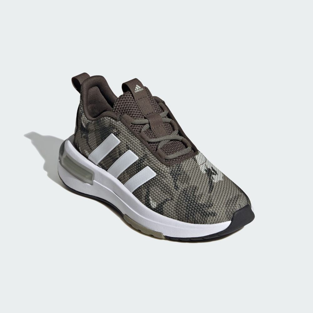 Basket Adidas Racer TR23 Vert Olive Blanche Enfant | MOW-22831278