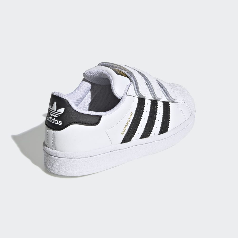 Basket Adidas Superstar Blanche Noir Enfant | LLL-59471701