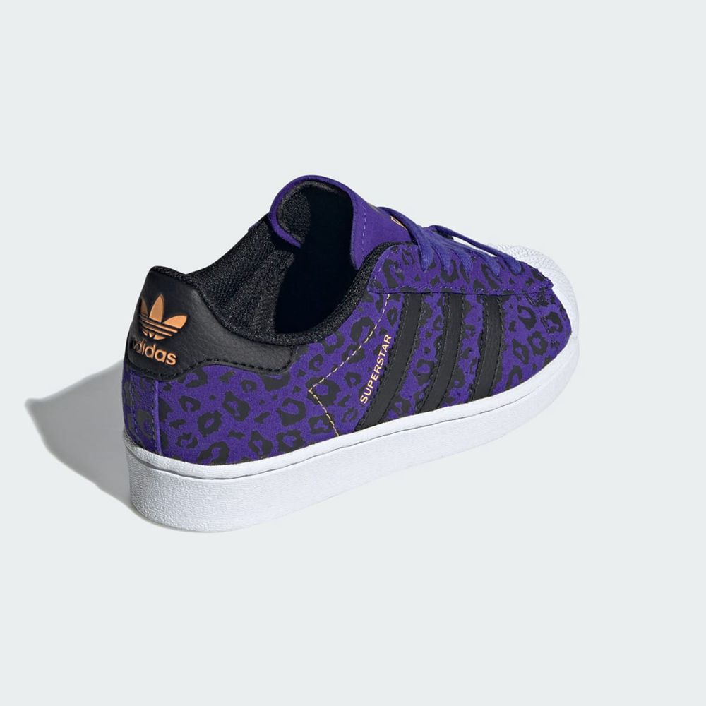 Basket Adidas Superstar Noir Violette Orange Enfant | FMI-02784967