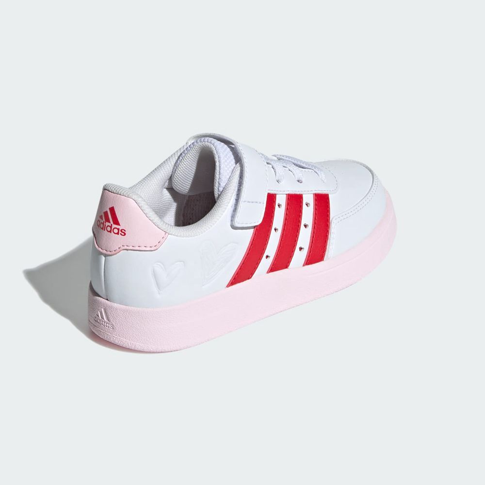 Basket Adidas Breaknet 2.0 Blanche Rouge Rose Enfant | KPQ-55221390