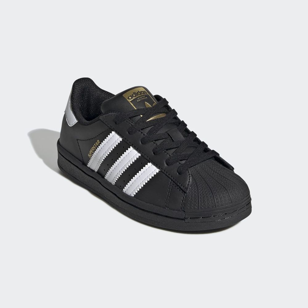 Basket Adidas Superstar Noir Blanche Enfant | XXL-03651439