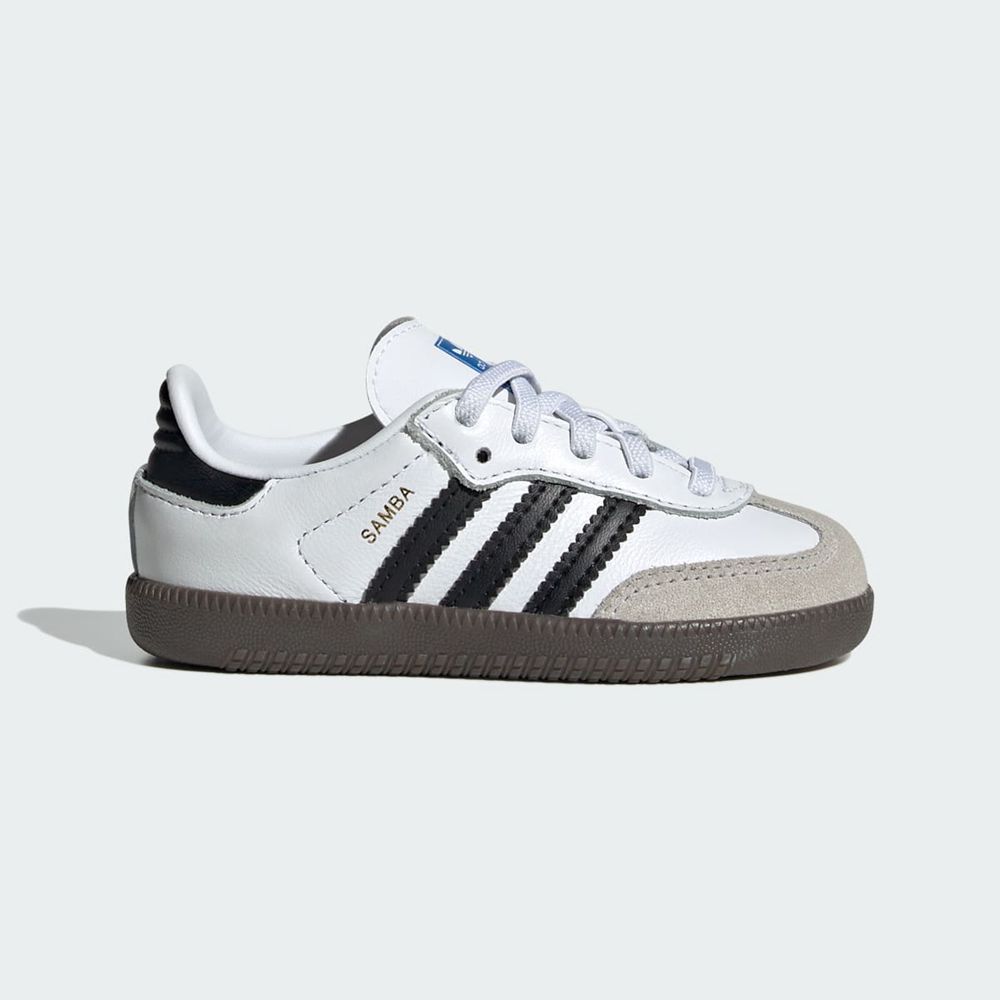 Basket Adidas Samba OG Blanche Noir Enfant | QOR-99581203