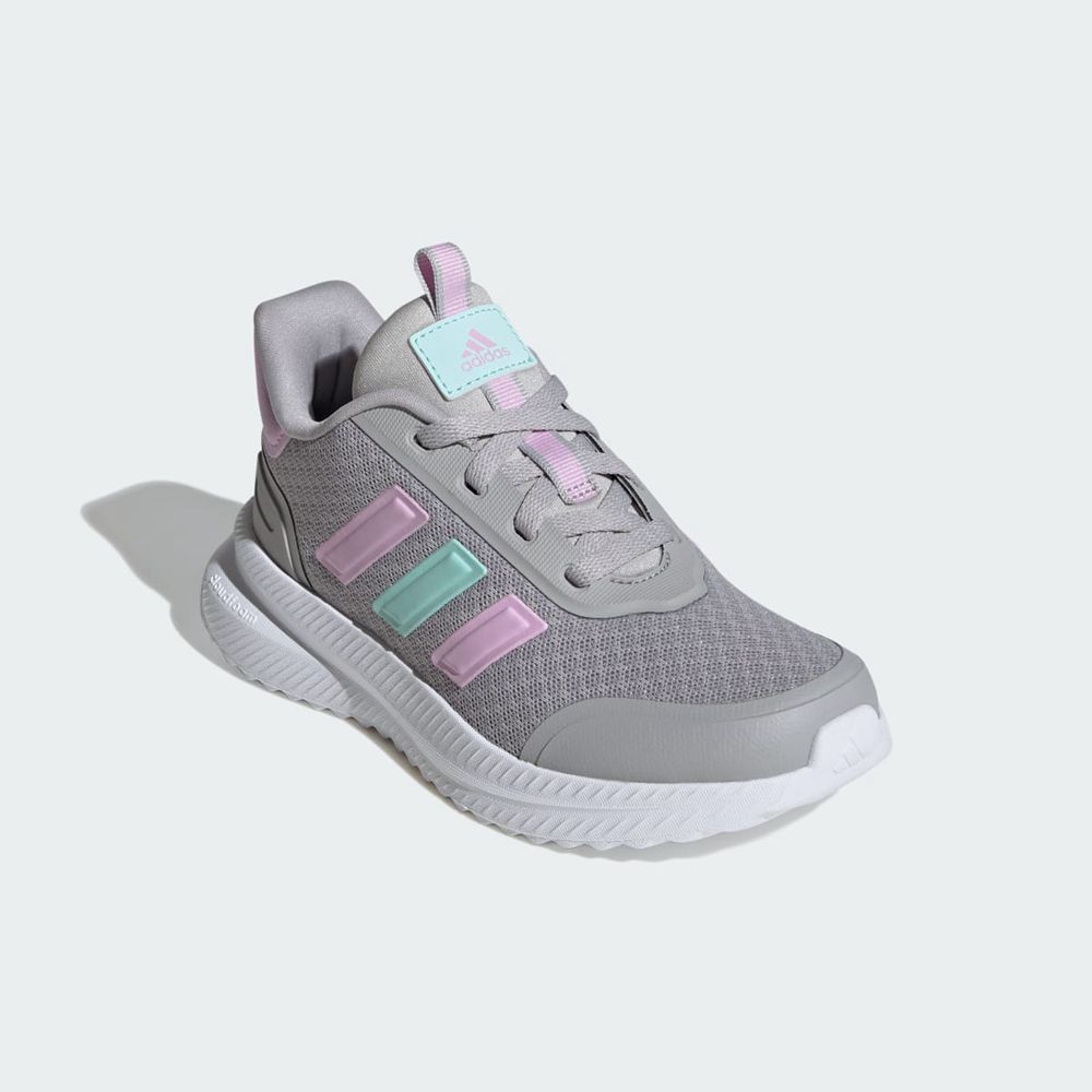 Basket Adidas X_PLRPATH Grise Violette Turquoise Enfant | HEQ-41349154