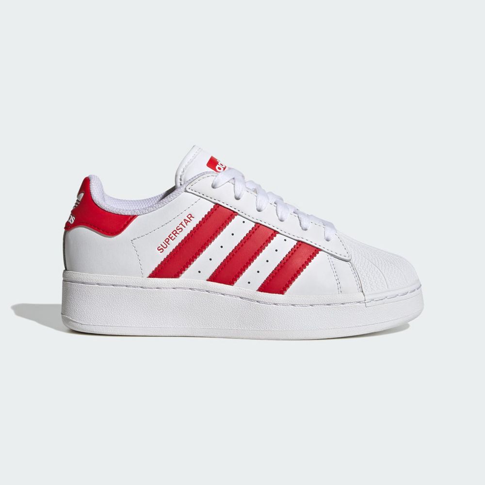 Basket Adidas Superstar XLG Blanche Rouge Enfant | BGP-46987032