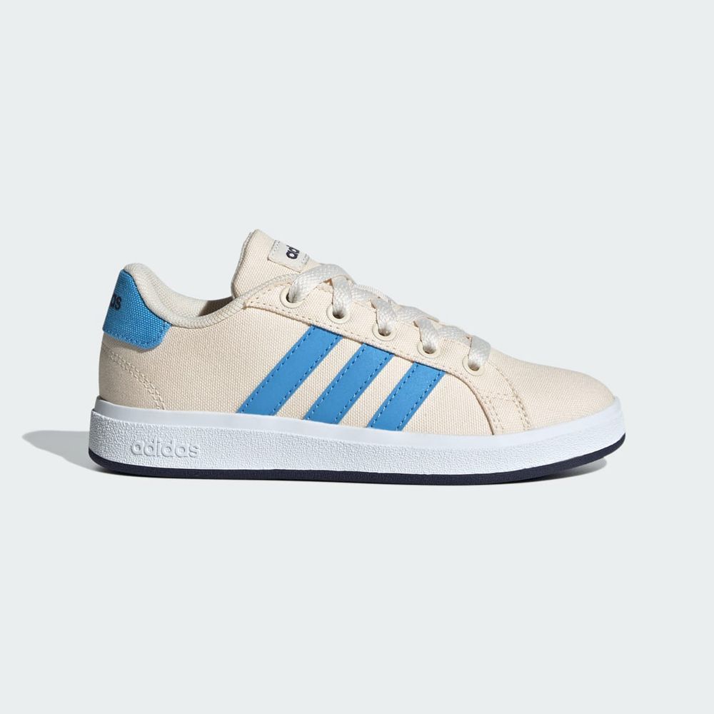 Basket Adidas Grand Court 2.0 Blanche Bleu Bleu Marine Enfant | WGF-71335009