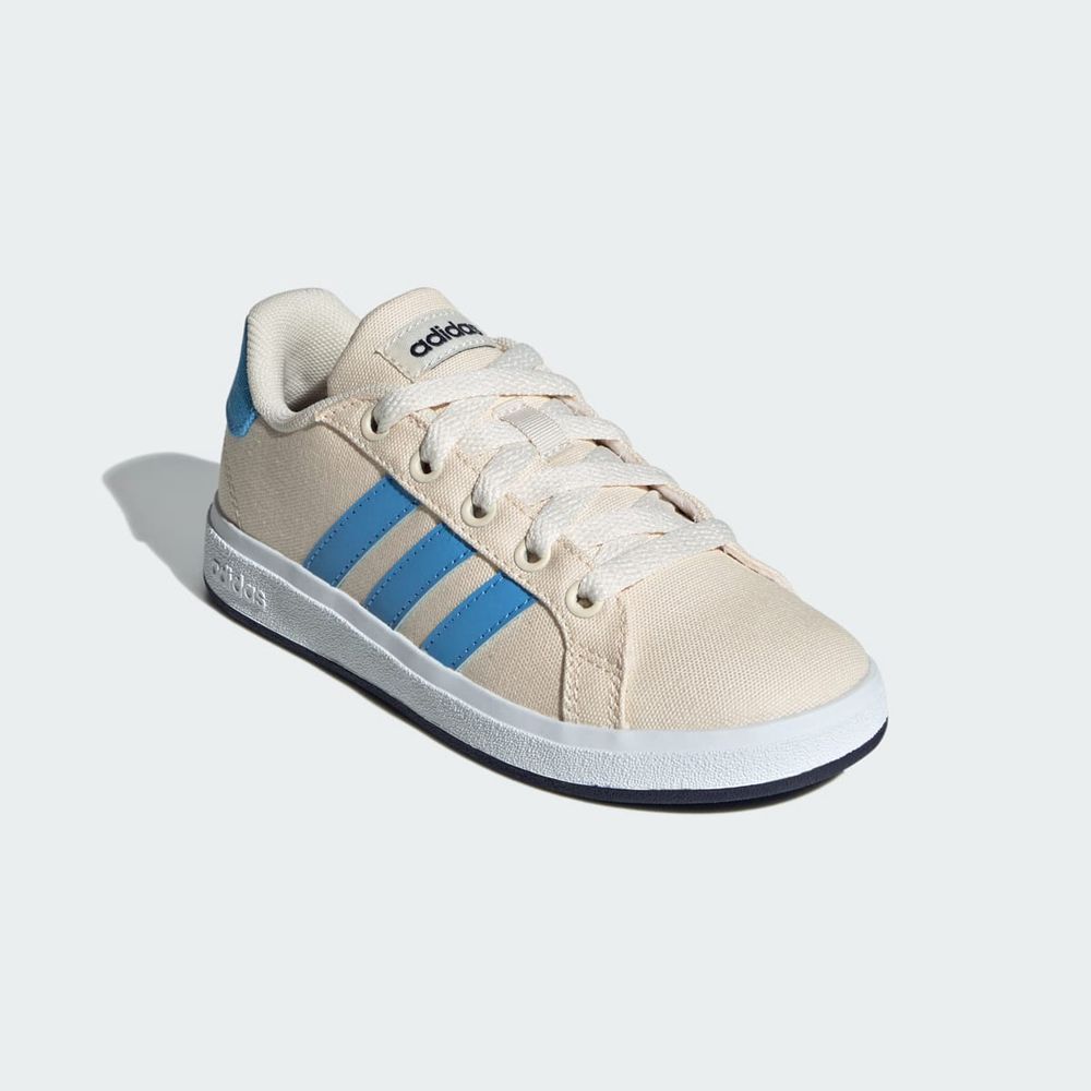 Basket Adidas Grand Court 2.0 Blanche Bleu Bleu Marine Enfant | WGF-71335009