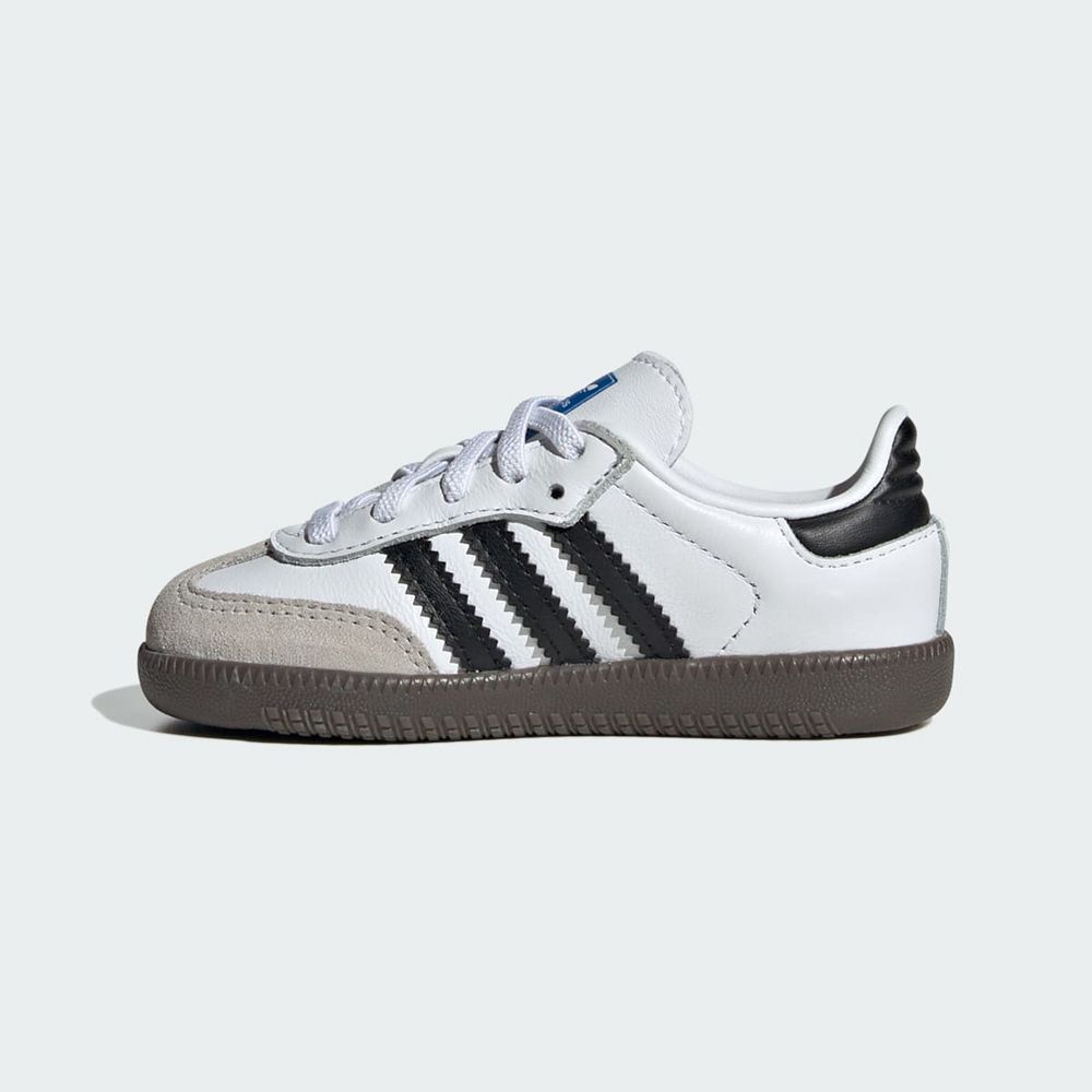 Basket Adidas Samba OG Blanche Noir Enfant | QOR-99581203