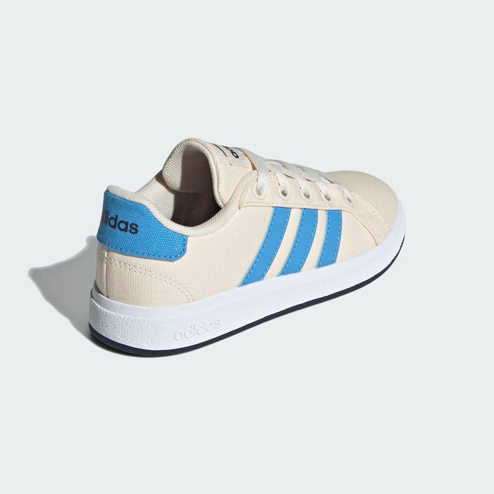 Basket Adidas Grand Court 2.0 Blanche Bleu Bleu Marine Enfant | WGF-71335009