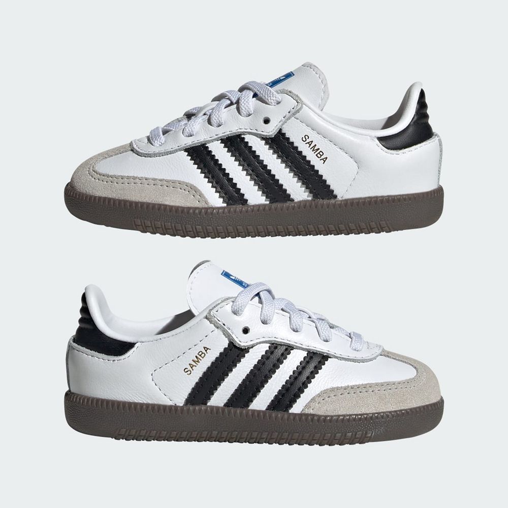 Basket Adidas Samba OG Blanche Noir Enfant | QOR-99581203