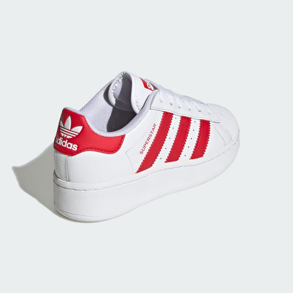 Basket Adidas Superstar XLG Blanche Rouge Enfant | BGP-46987032