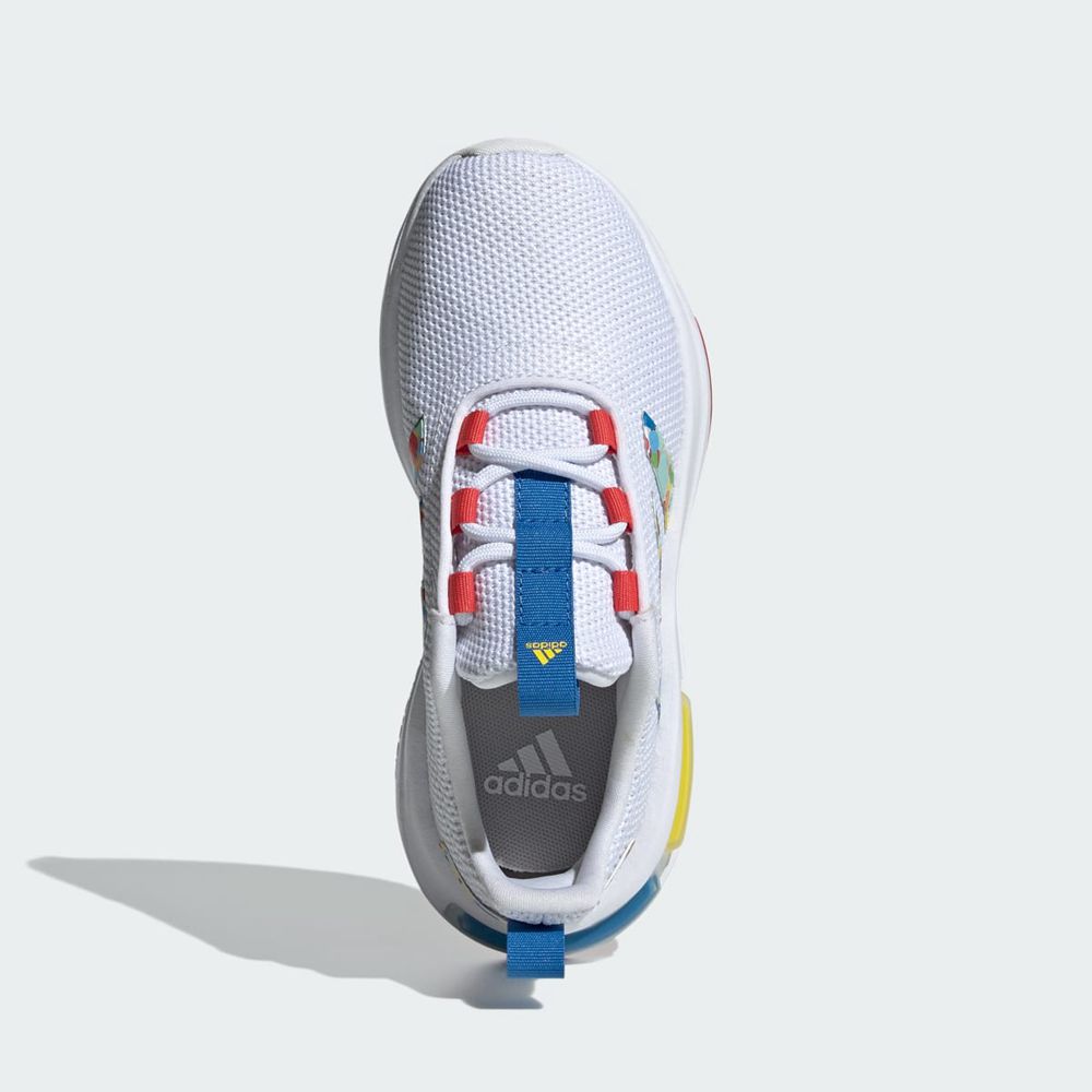 Basket Adidas Racer TR23 Blanche Rouge Bleu Enfant | XIN-74388532