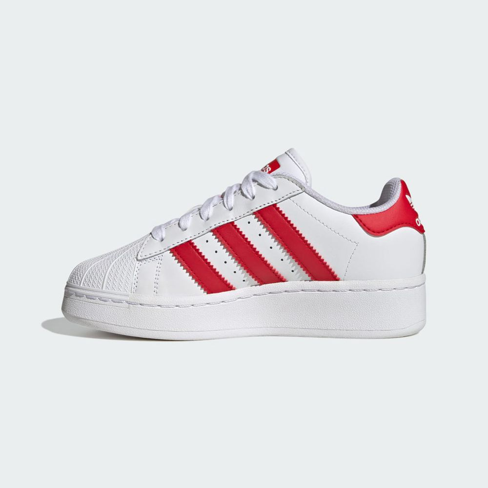 Basket Adidas Superstar XLG Blanche Rouge Enfant | BGP-46987032