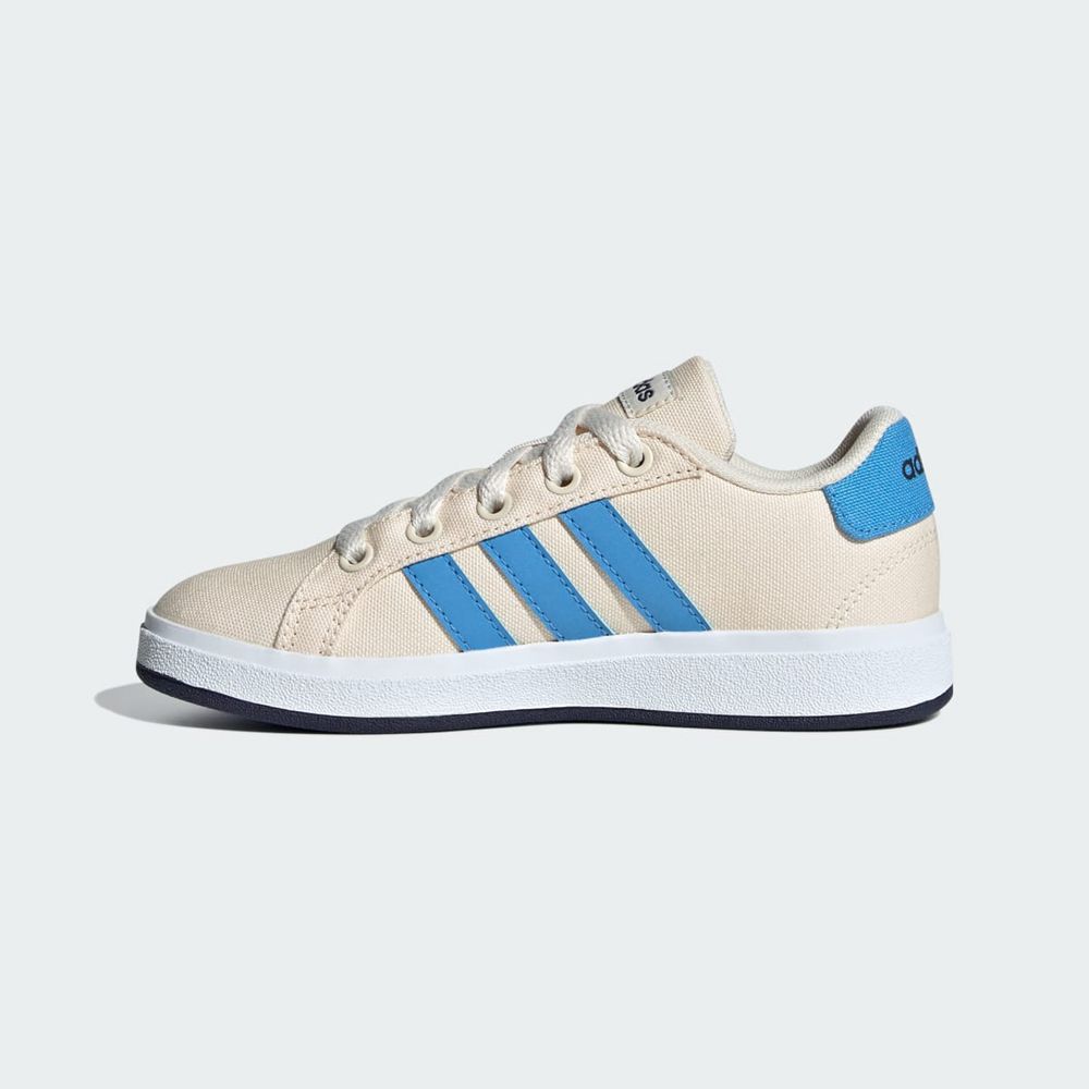 Basket Adidas Grand Court 2.0 Blanche Bleu Bleu Marine Enfant | WGF-71335009