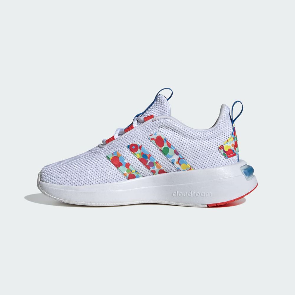 Basket Adidas Racer TR23 Blanche Rouge Bleu Enfant | XIN-74388532