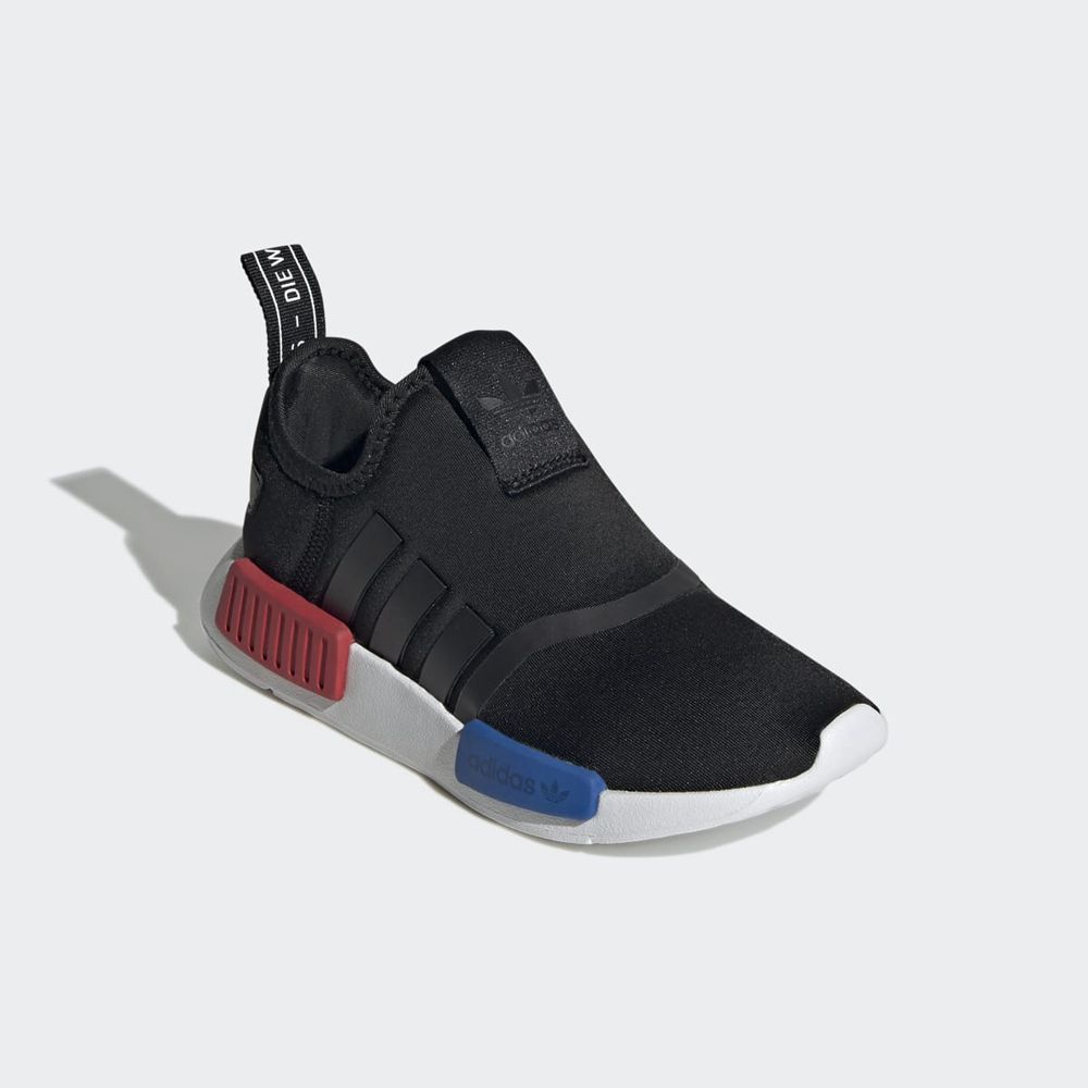 Basket Adidas NMD 360 Noir Blanche Rouge Enfant | RVT-85671382