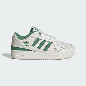 Basket Adidas Forum Low CL Blanche Vert Enfant | BZR-08357028