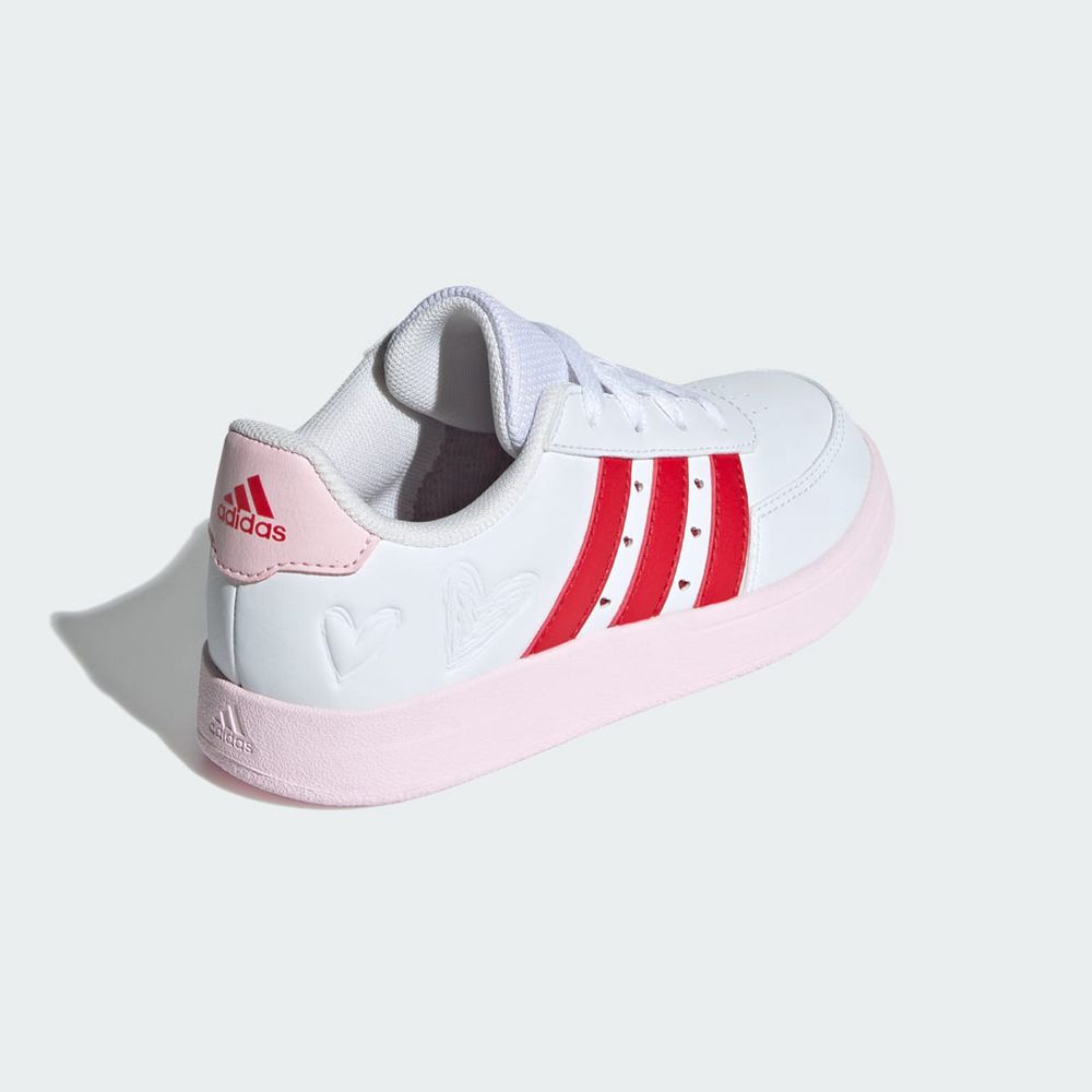 Basket Adidas Breaknet 2.0 Blanche Rouge Rose Enfant | KWK-81456499