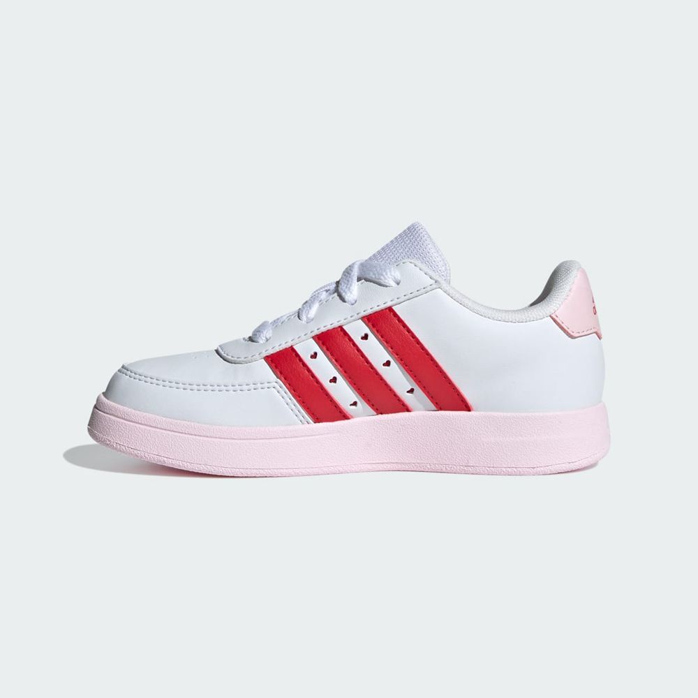 Basket Adidas Breaknet 2.0 Blanche Rouge Rose Enfant | KWK-81456499