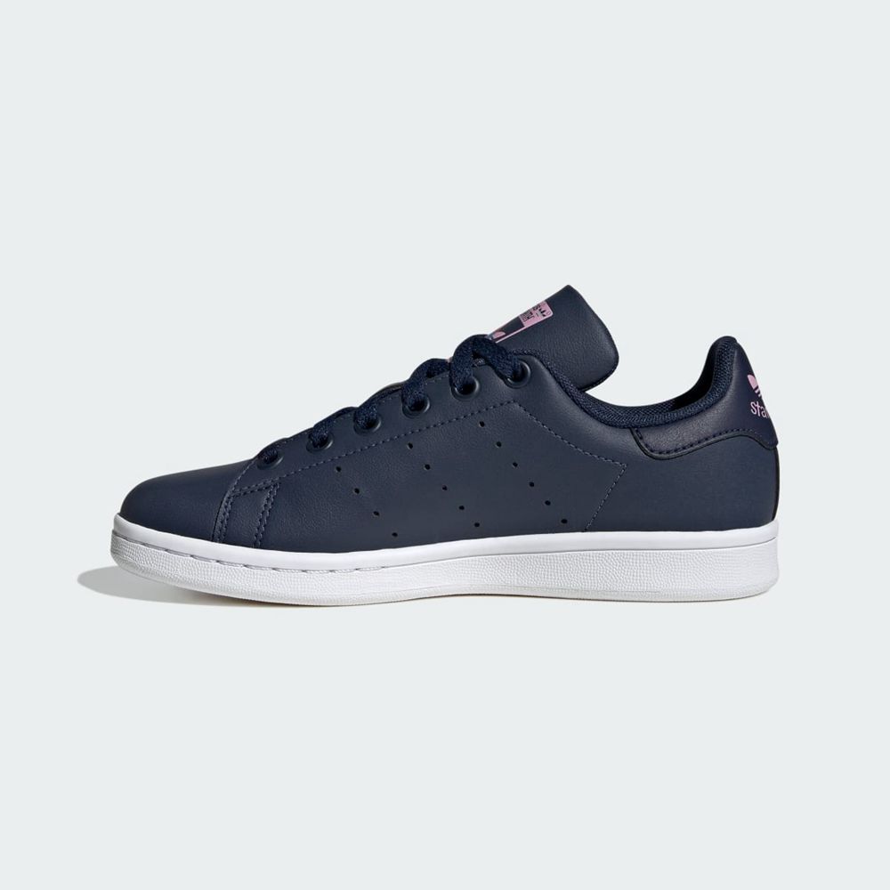 Basket Adidas Stan Smith Bleu Marine Violette Blanche Enfant | ANN-83365747