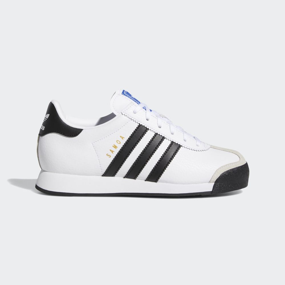 Basket Adidas Samoa Blanche Noir Enfant | BQN-65824927