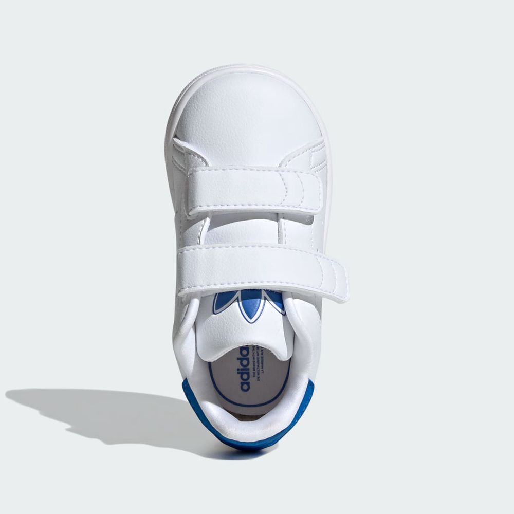 Basket Adidas Stan Smith Comfort Closure Blanche Bleu Enfant | WWB-84929622