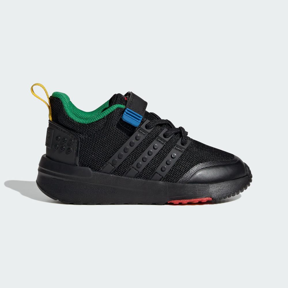 Basket Adidas Adidas x Lego? Racer TR21 Elastic Lace & Top Strap Noir Vert Enfant | FLU-00141586