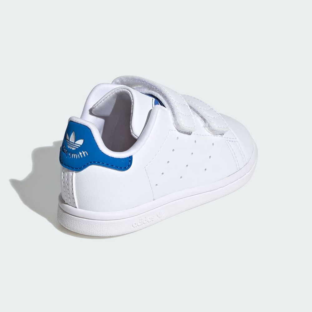 Basket Adidas Stan Smith Comfort Closure Blanche Bleu Enfant | WWB-84929622