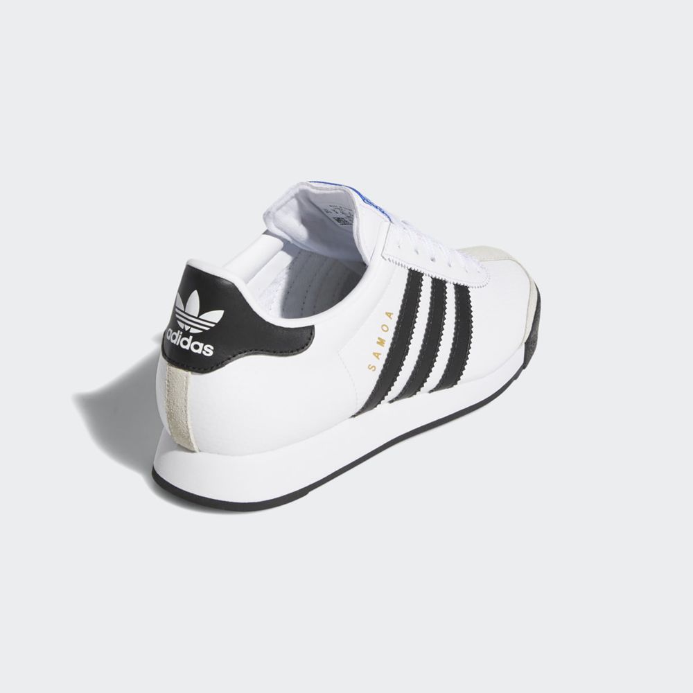 Basket Adidas Samoa Blanche Noir Enfant | BQN-65824927