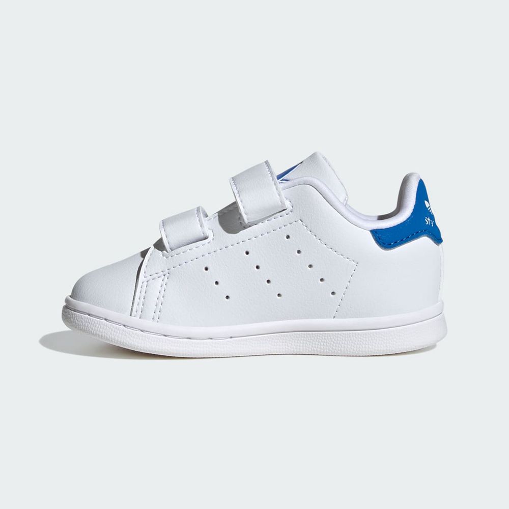 Basket Adidas Stan Smith Comfort Closure Blanche Bleu Enfant | WWB-84929622