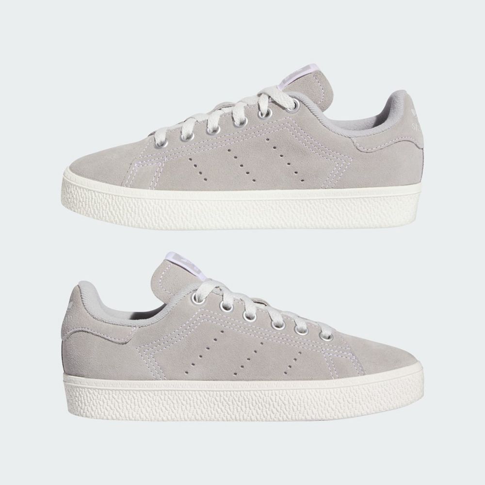 Basket Adidas Stan Smith CS Grise Blanche Enfant | CXP-57308995