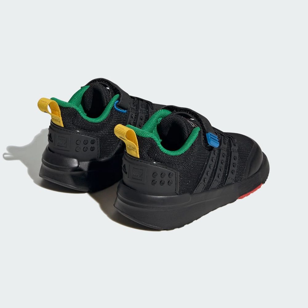 Basket Adidas Adidas x Lego? Racer TR21 Elastic Lace & Top Strap Noir Vert Enfant | FLU-00141586