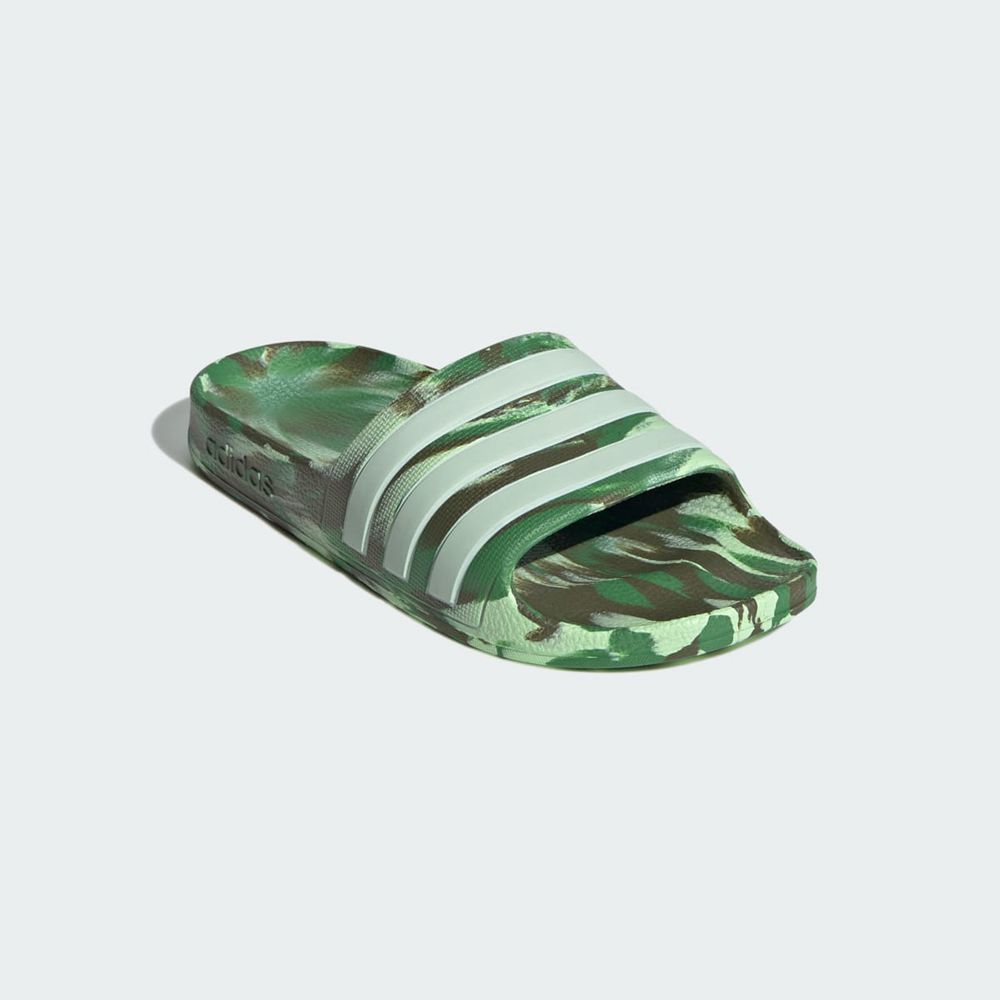 Claquette Adidas Adilette Aqua Vert Enfant | NRY-22386483