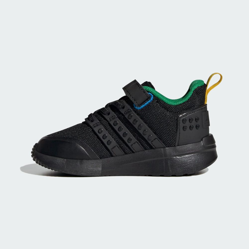 Basket Adidas Adidas x Lego? Racer TR21 Elastic Lace & Top Strap Noir Vert Enfant | FLU-00141586