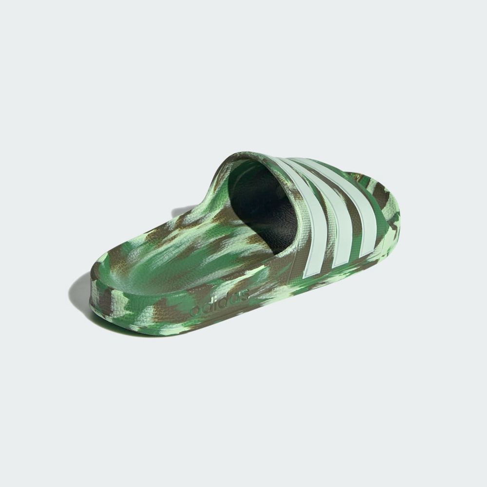 Claquette Adidas Adilette Aqua Vert Enfant | NRY-22386483