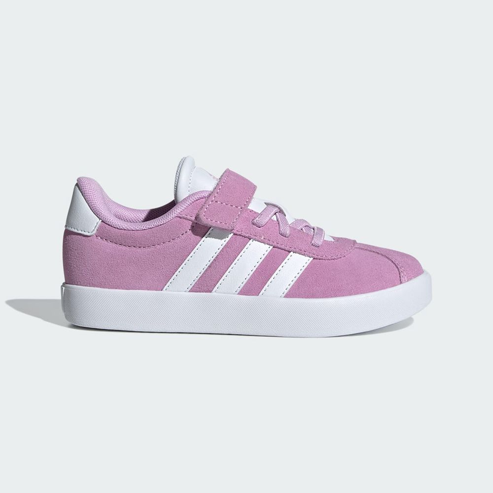 Chaussure Adidas Vl Court 3.0 Violette Blanche Grise Enfant | LWN-46280123