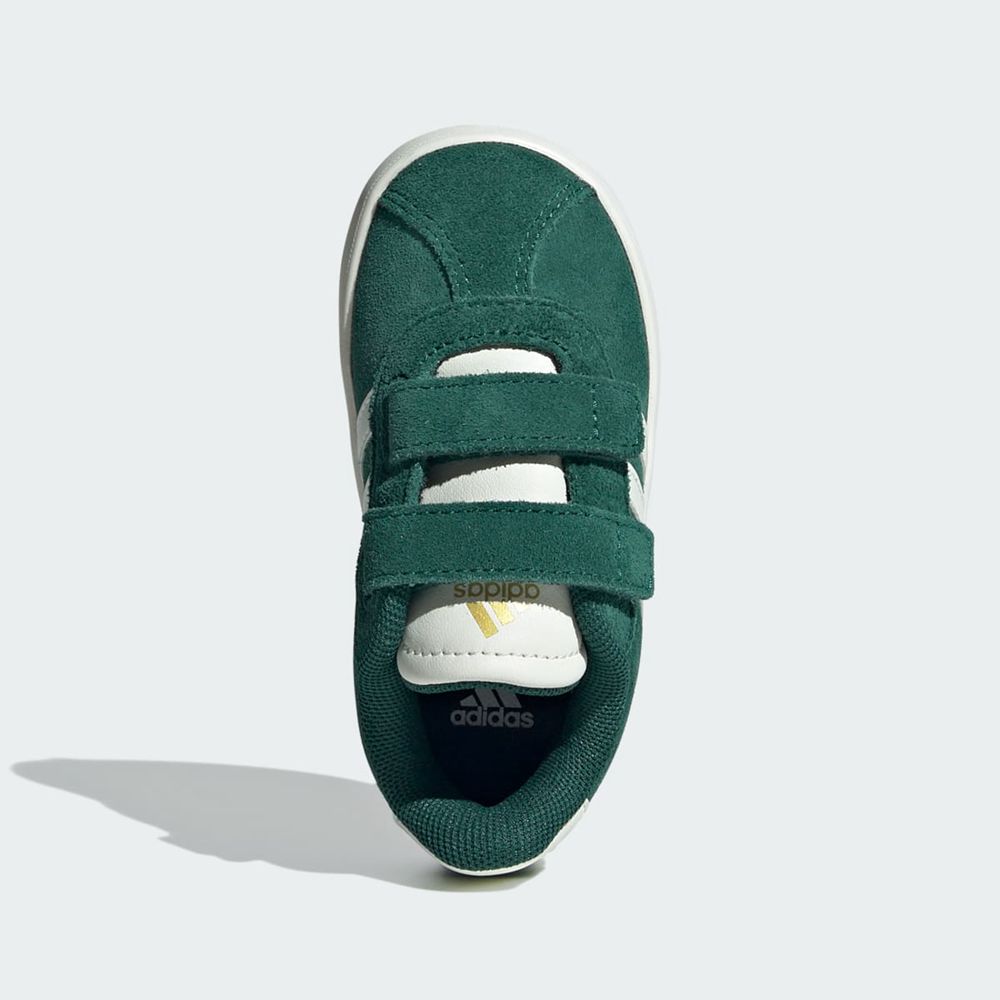 Chaussure Adidas Vl Court 3.0 Vert Blanche Doré Enfant | KYA-99289100