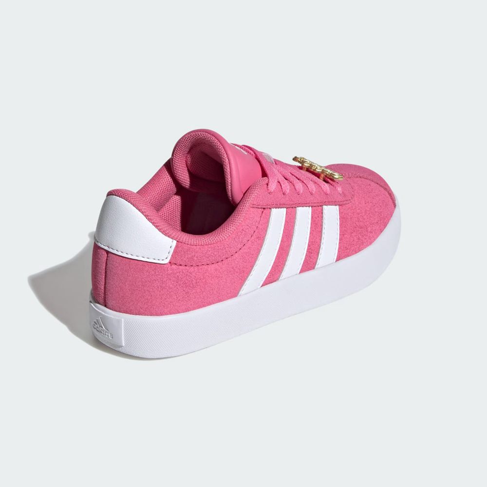 Chaussure Adidas Vl Court 3.0 Rose Blanche Grise Enfant | NYS-60338280