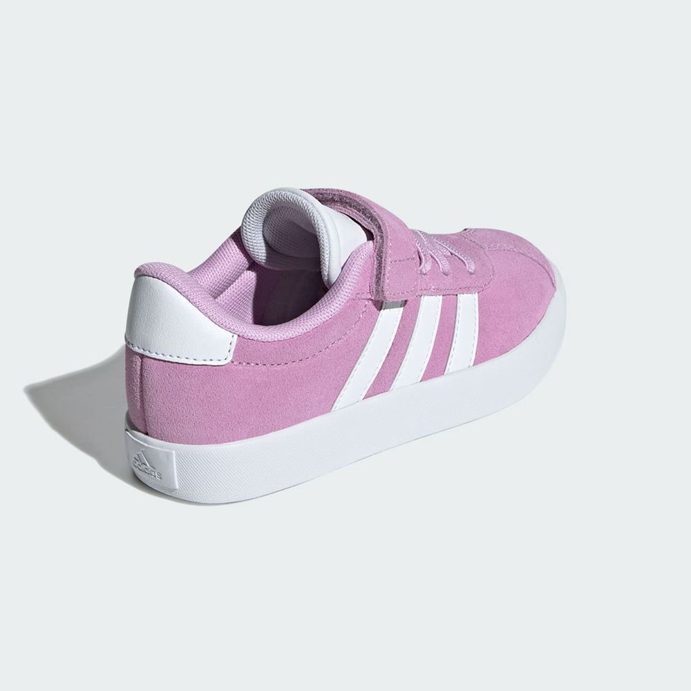 Chaussure Adidas Vl Court 3.0 Violette Blanche Grise Enfant | LWN-46280123